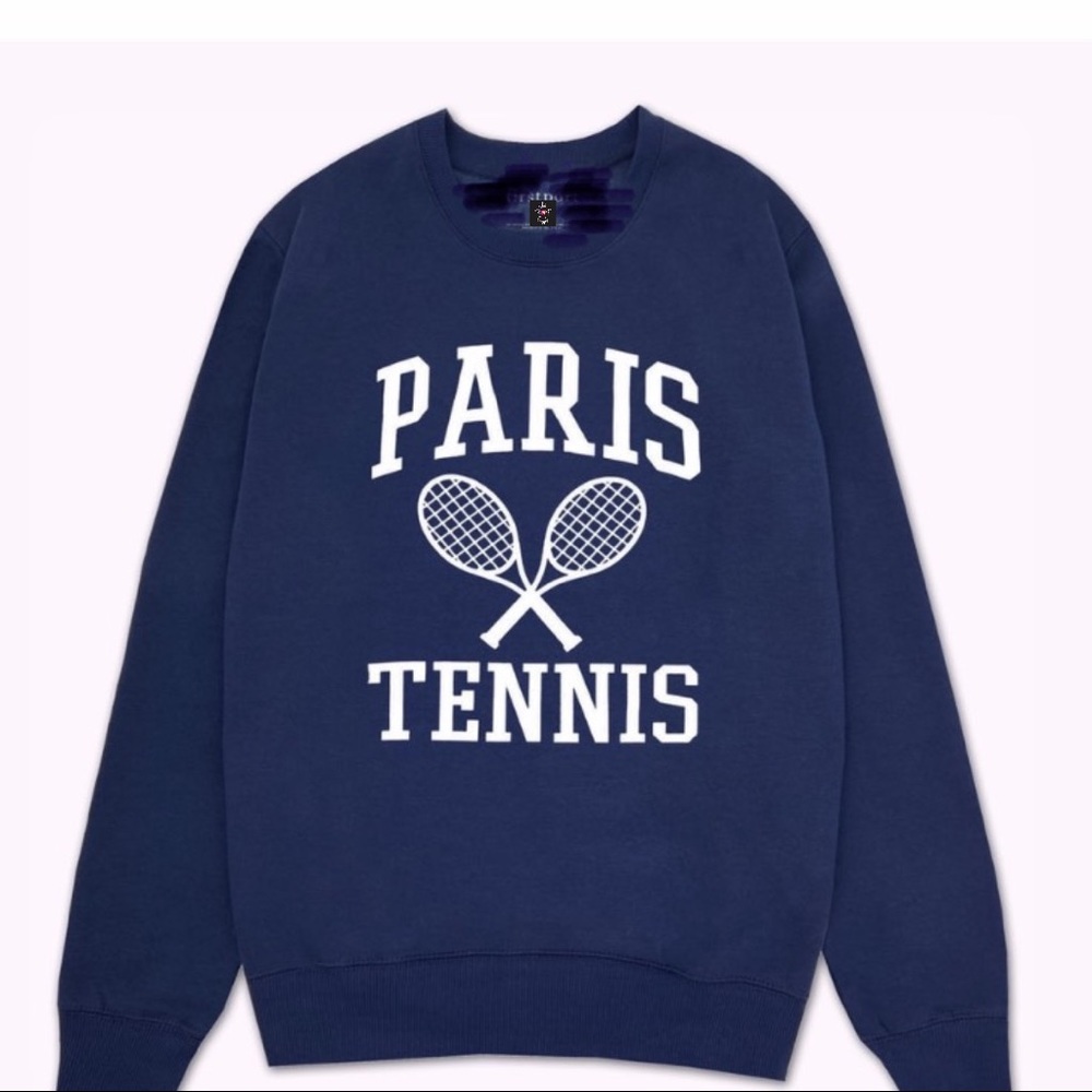 Paris Tennis Sweatshirt , Paris souvenir shirt - Picture 1 of 2